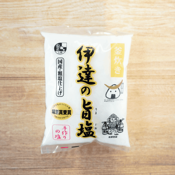 伊達の旨塩-300g 袋-【山田油業】